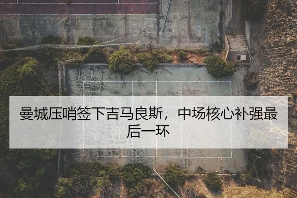 曼城压哨签下吉马良斯，中场核心补强最后一环